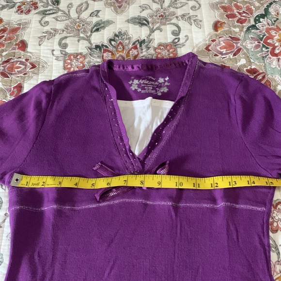 Arizona purple sparkly top - Picture 4 of 5